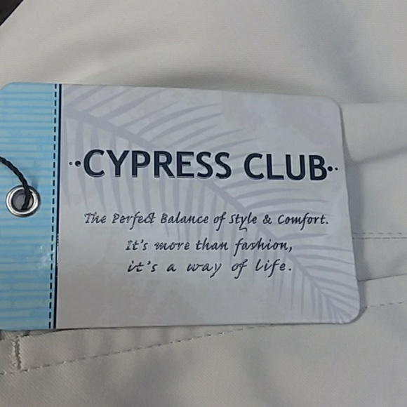 Cypress Club Mens Flat Front Golf Shorts - Picture 2 of 4